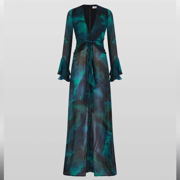 Rat & Boa Fiorella Deep V-Neck Long Sleeve Dress - Picture 5 of 10